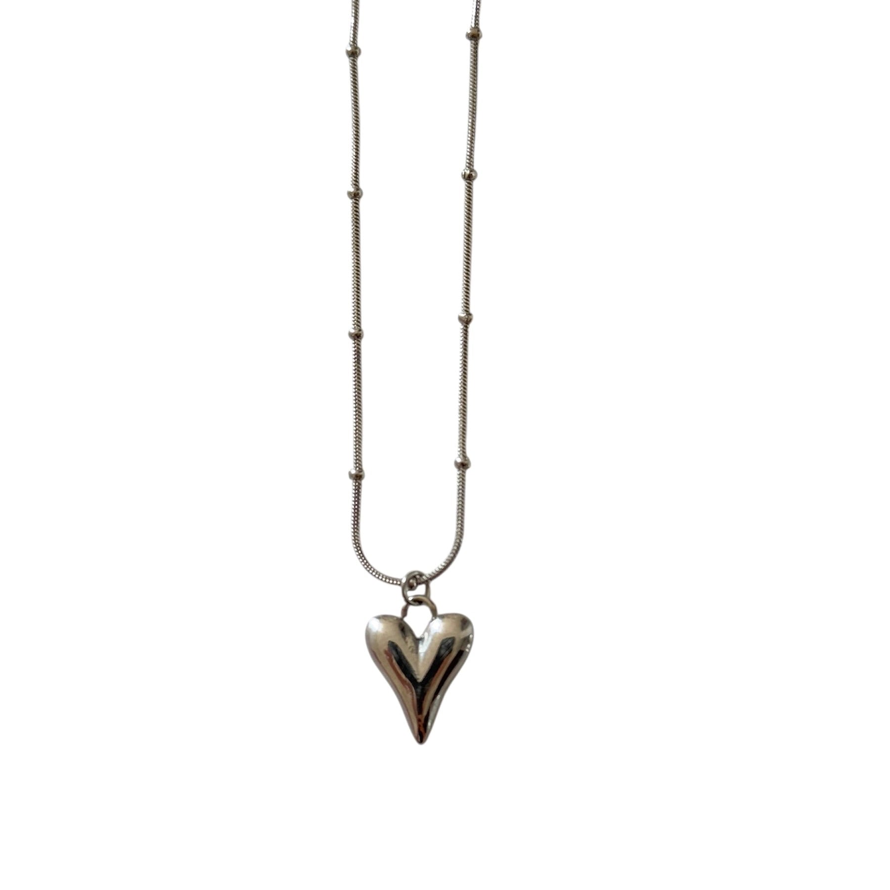 COLLAR CORAZÓN ALARGADO